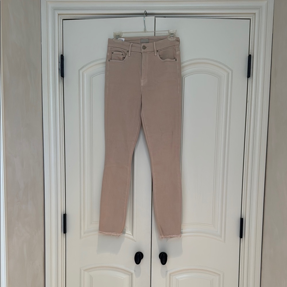 Mother high waisted looker ankle fray Skinny Jeans